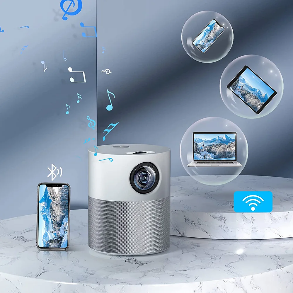 VEIDADZ M1 Android Wifi Smart Mini Projector Full HD 1080P Portable LED Projetor 4K Bluetooth Beamer 5000 Lumen Home Theater |