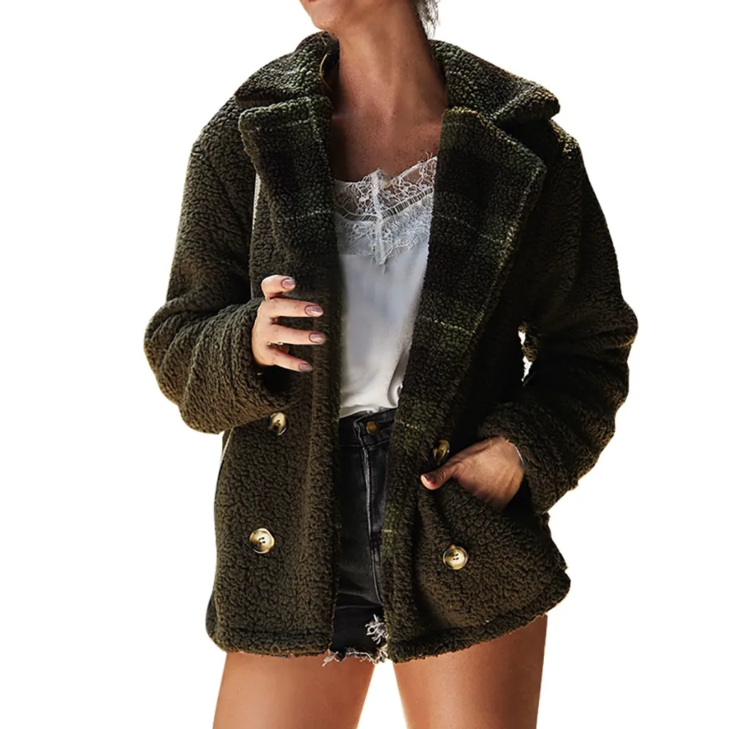 HSU 2019 Новое поступление Модный женский зимний Кардиган ворс топ с отворотом