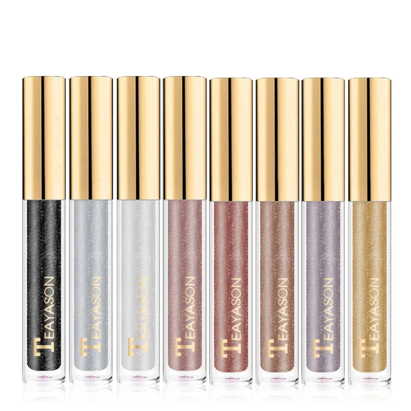 8 Colors Shiny Liquid Eyeshadow Liquid Eye Shadow Makeup Highlight Shimmer Eye Make Up Eye Cosmetic