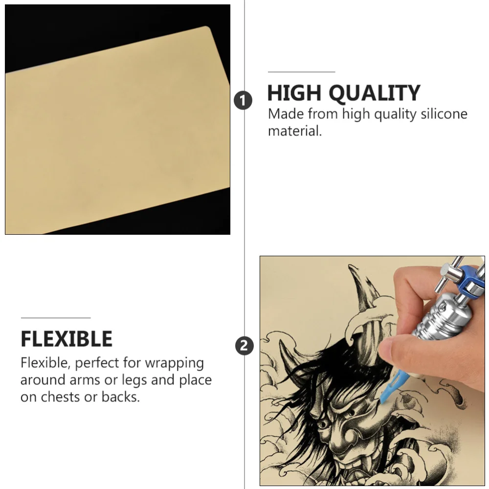 

10pcs Fake Practice Skin Blank Tattoos Silicone Skin Sheet False Practice Skin