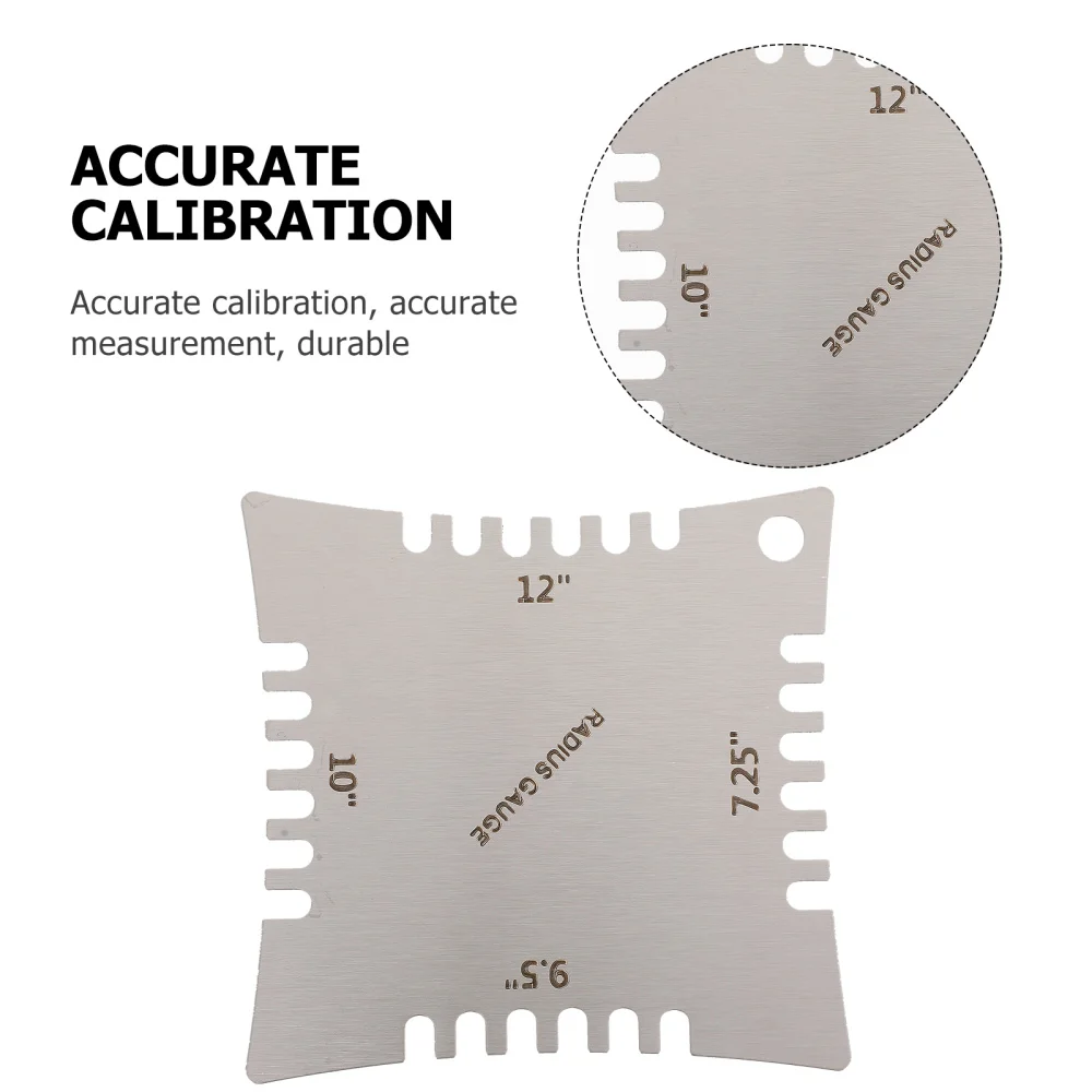 

1 Set of 4pcs Toothed Radian Ruler Portable Guitar Luthier Measuring Tool