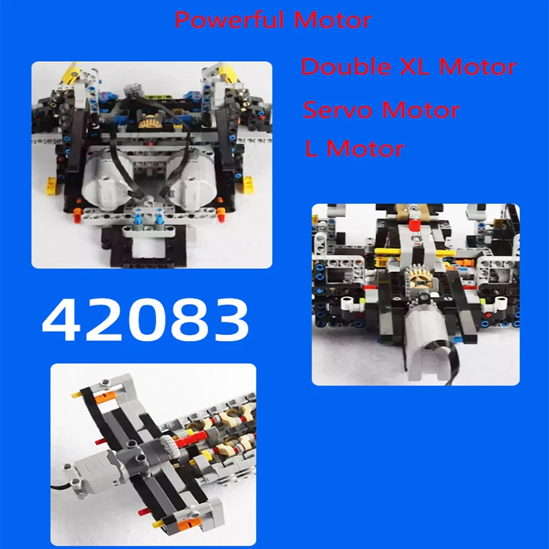 

NEW App Control Bugatti RC Modification Motor Kit For 42083 MOC Building Block Brick DIY Toy (Only Upgrde Power Kit)