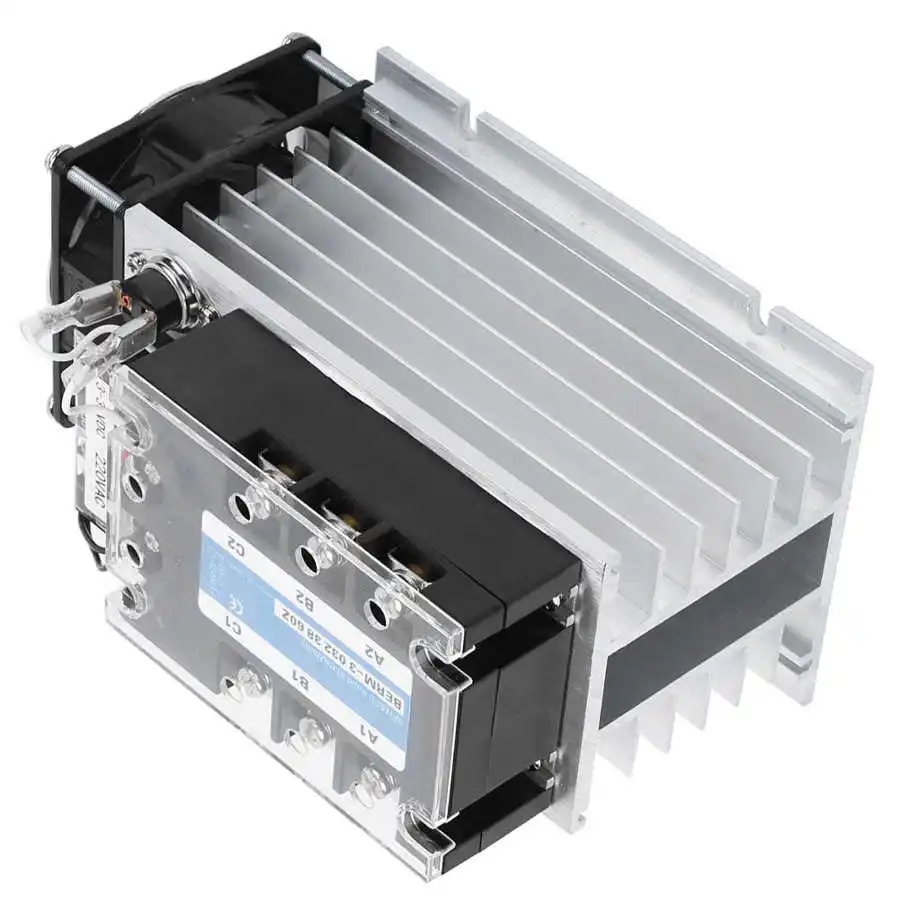 Твердотельное реле 3 фазный модуль SSR из алюминиевого сплава 303238 60Z 60A 30 480VAC