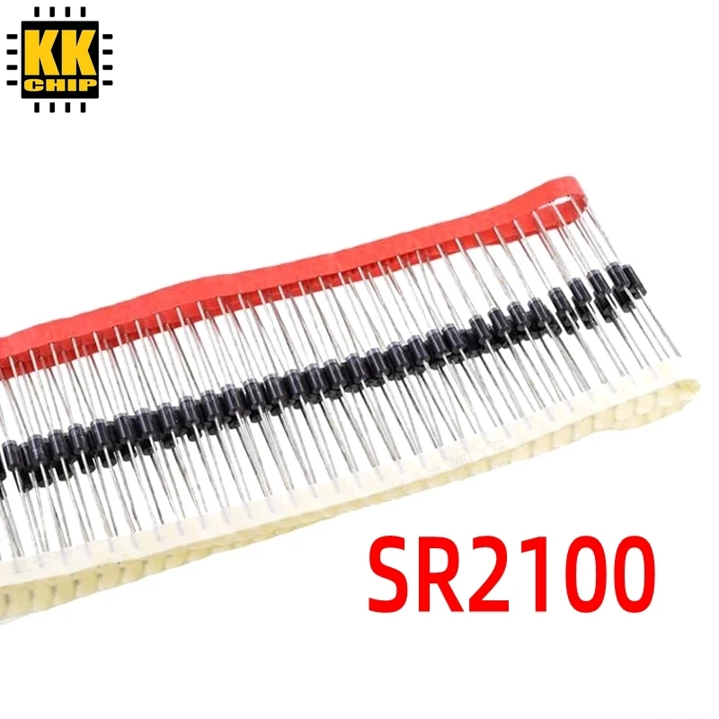 Новый оригинальный диод Schottky 100 шт./лот KKCHIP SR2100 DO-15