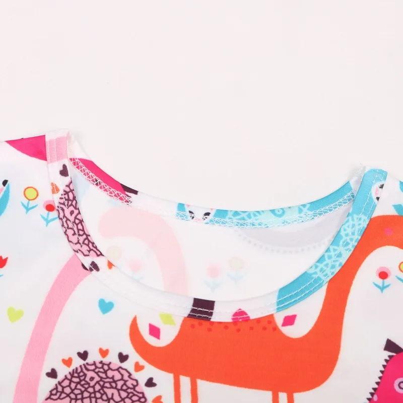 Платья для девочек-подростков с динозавром Летнее повседневное детское платье