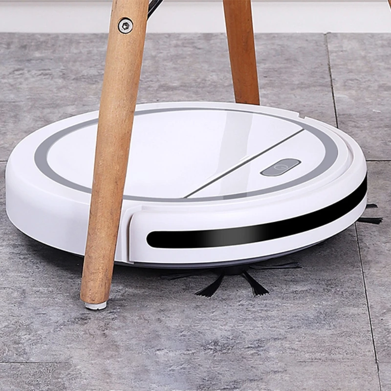 

Robot Vacuum Cleaner Rechargeable Multiple Cleaning Modes Vacuum 360 Smart Sensor Protectio for Floor Medium Carpet 20CC