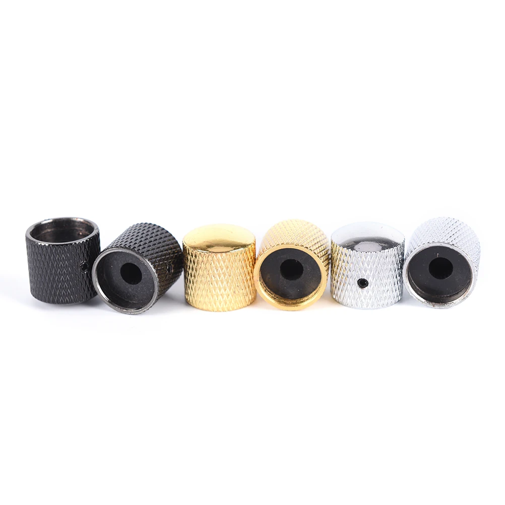 

4Pcs Metal Electric Bass Guitar Volume Tone Control Knobs Dome Knobs+Wrench Guitar Parts & Accessories