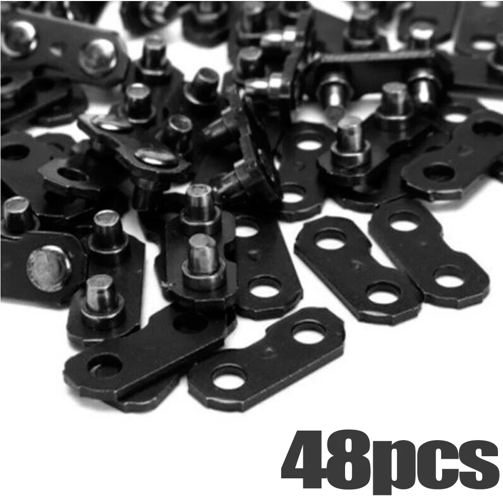

12pcs/48pcs Chainsaw 3/8 Chain Links For Oregon Type＃72＃73 For Woodland Type #30S And #30, #38R Repair Preset Straps 050-058
