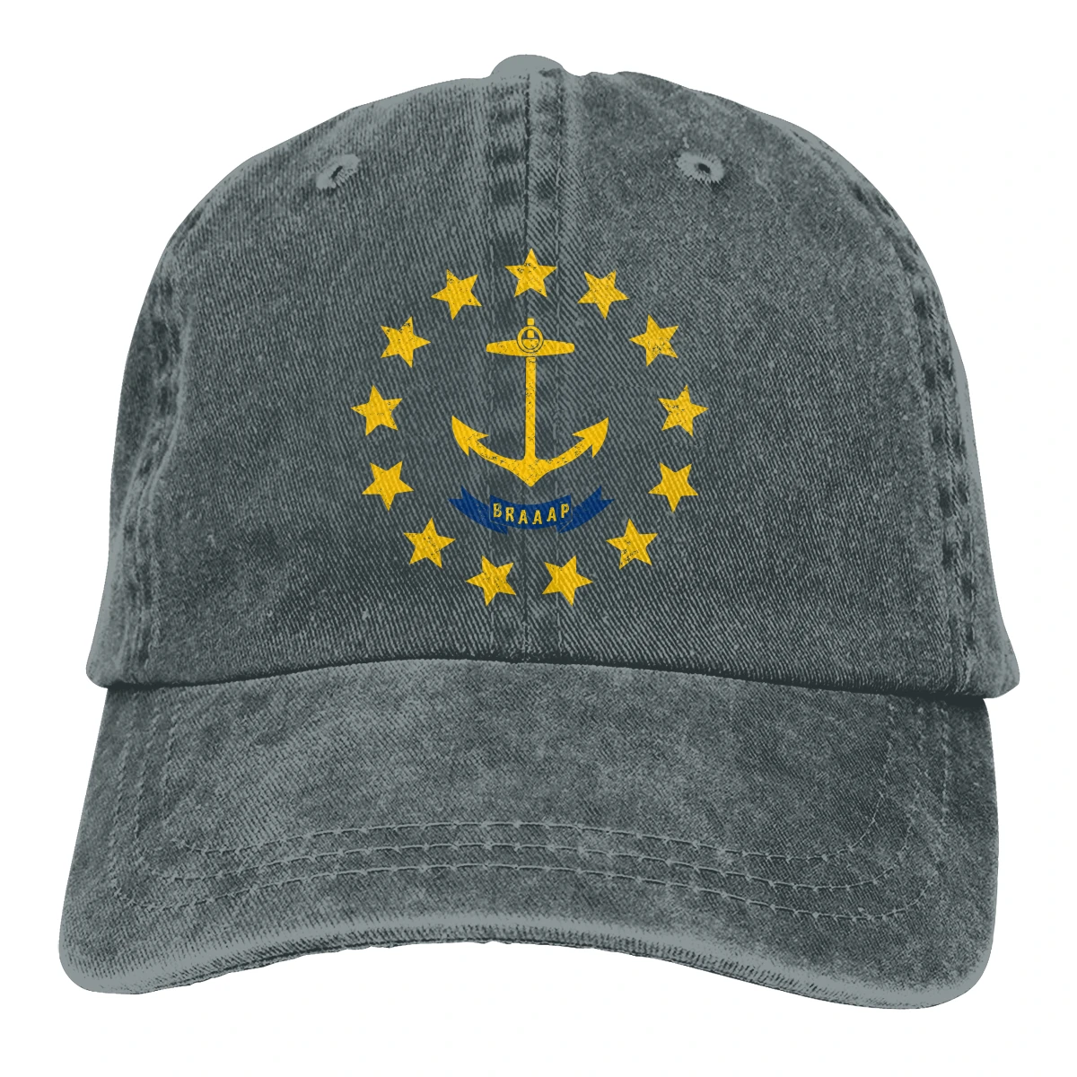 

Rhode Island Hats for Men Women Adjustable Sun Hats Vintage Trucker Hat