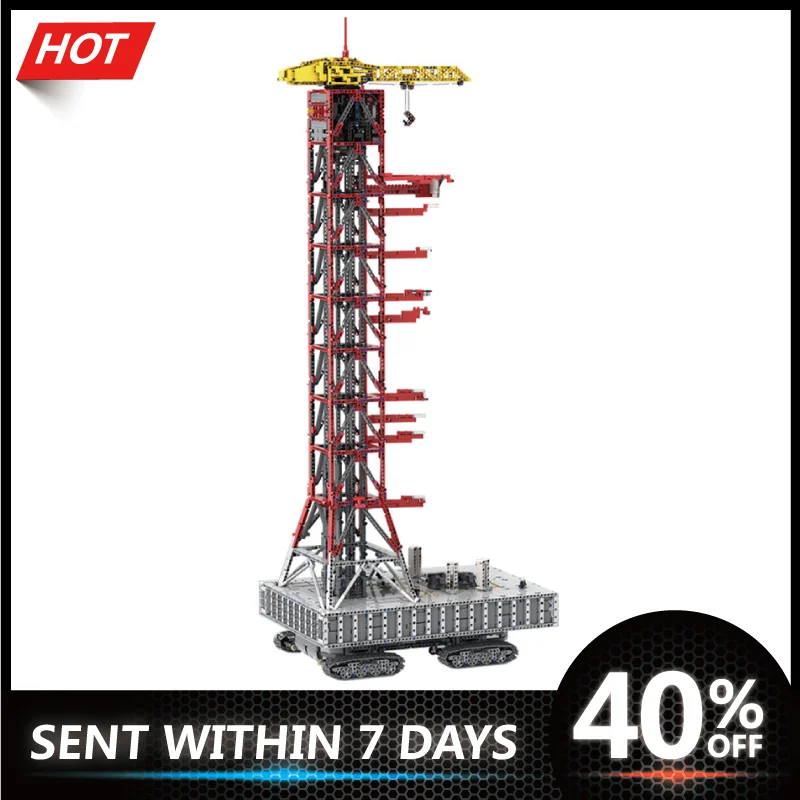 MOC 60088 план запуска башня Mk I для Сатурн V (21309/92176) с гусеничным строительные блоки