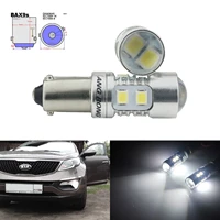 angrong 2x error free h6w bax9s led bulb led car light 10w sidelight parking daytime running light white 12v