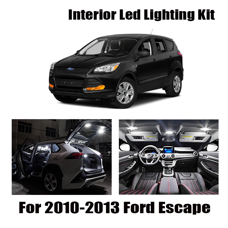 12x Canbus безошибочный светодиодный комплект для внутреннего освещения посылка 2010