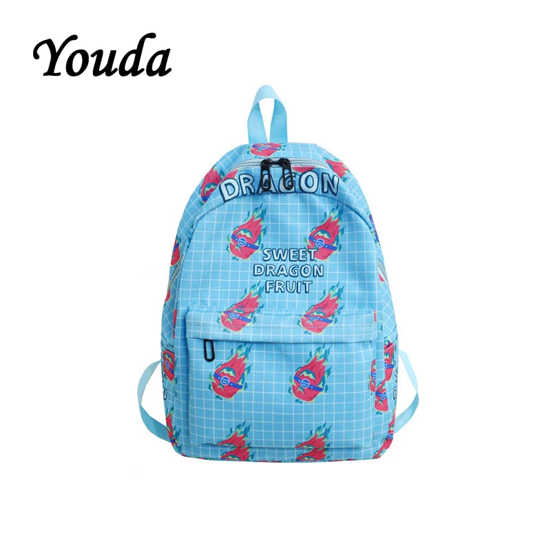 Youda оригинальный фруктовый простой стиль Дамский модный рюкзак большой емкости