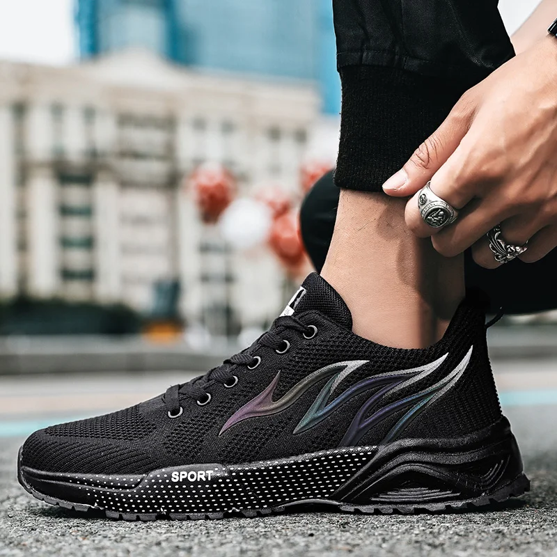 

2021 Summer New Men Sneakers Fashion Lightweight Breathable Running Shoes Outdoor Trend Casual Training Fitness Sport Shoes