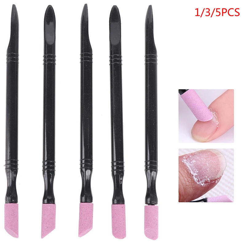 

1PC Nail Art Quartz Pusher Cut Tool Manicure Stone Polish Stick Grinding Rod Cuticle Hangnails Remove Exfoliator Nail Polish
