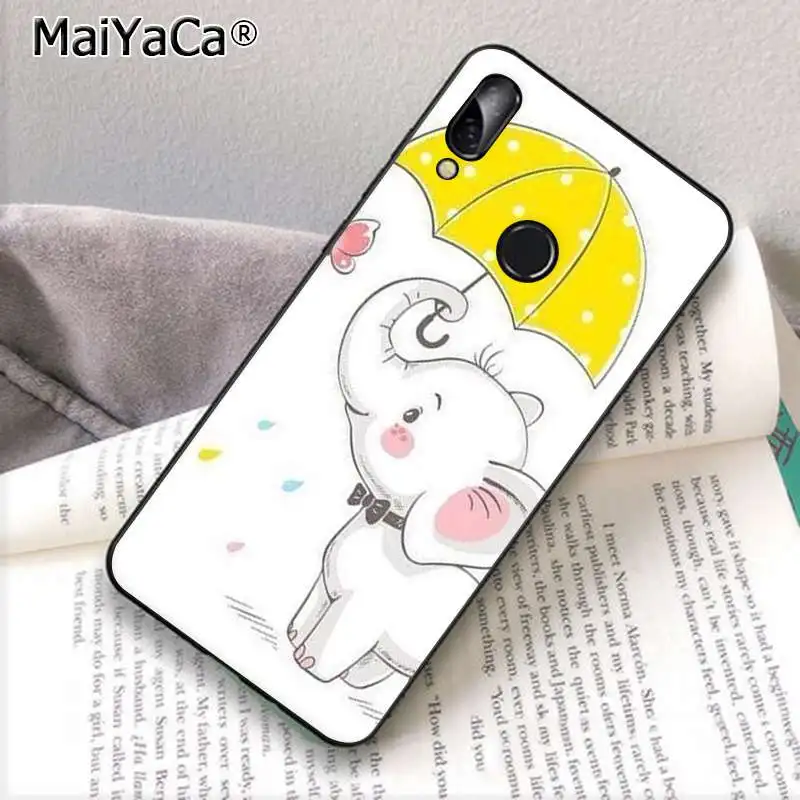 MaiYaCa слон мультфильм узор ТПУ Мягкий Сотовый телефон чехол для Huawei P10 lite P20 pro P20lite