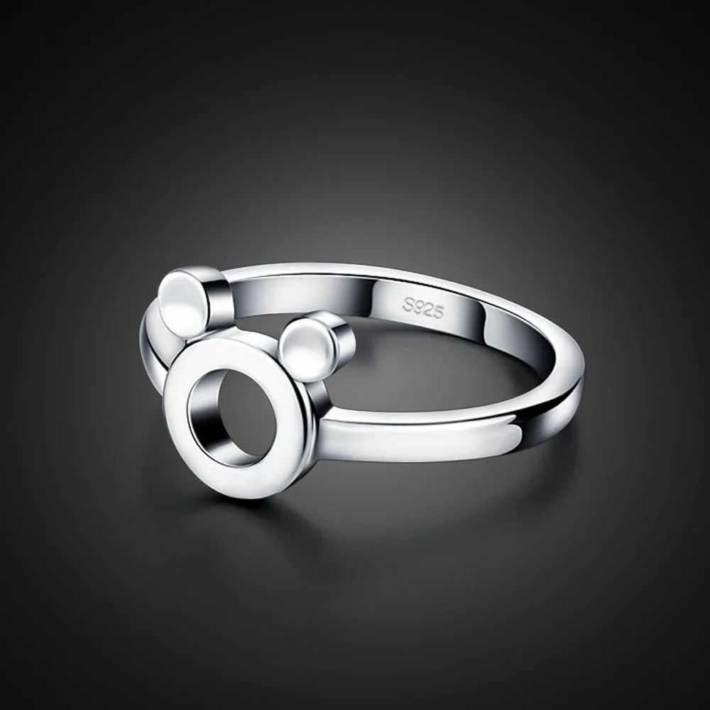 Женское кольцо из серебра 925 пробы с Микки Маусом|Кольца| |