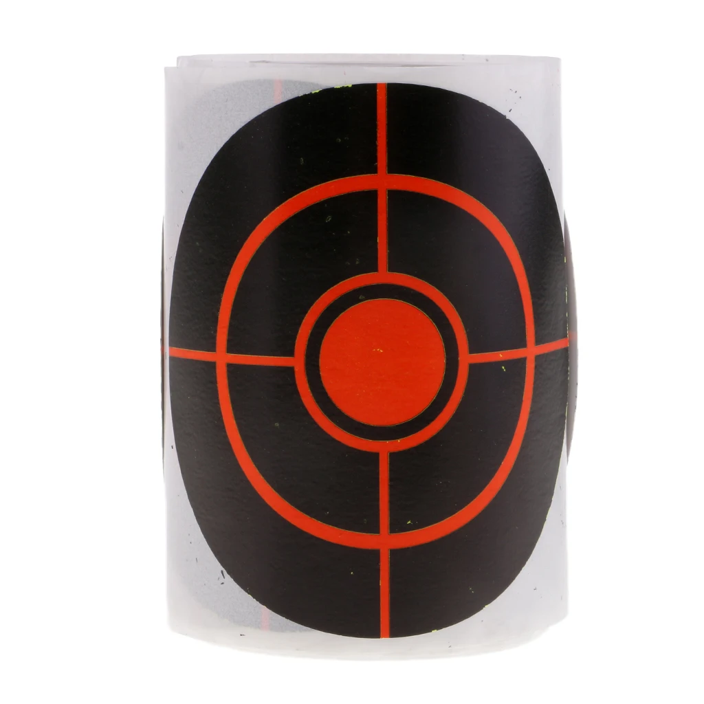 

100pcs Black & Red Targets Reactive for Shooting Exercises