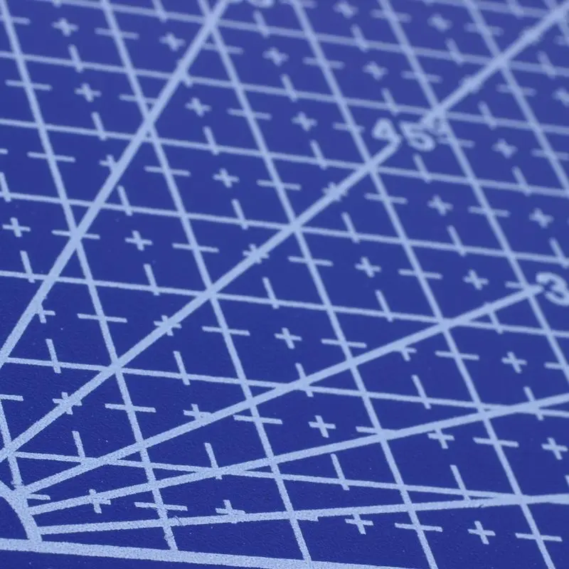 

A4 Grid Lines Cutting mat Craft Card Fabric Leather Paper Board 30*22cm Blue
