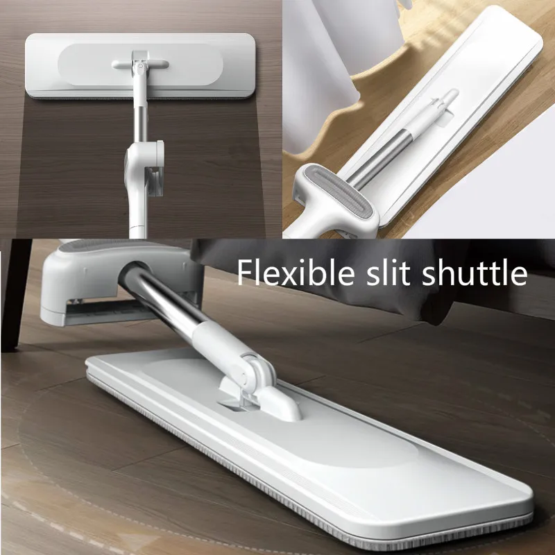 Вращающаяся на 360 градусов Швабра для мытья рук и ленивых Волшебная плоская