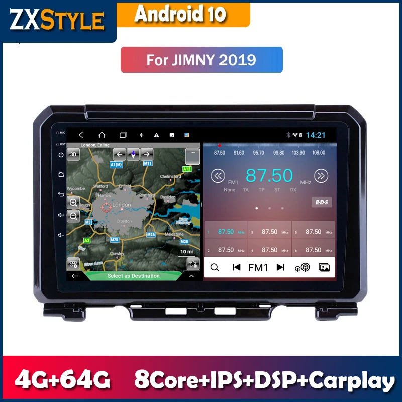 

9 Inch Android 10 Full Touch Screen Car Multimedia System For 2019 2020 Suzuki JIMNY GPS Navigation