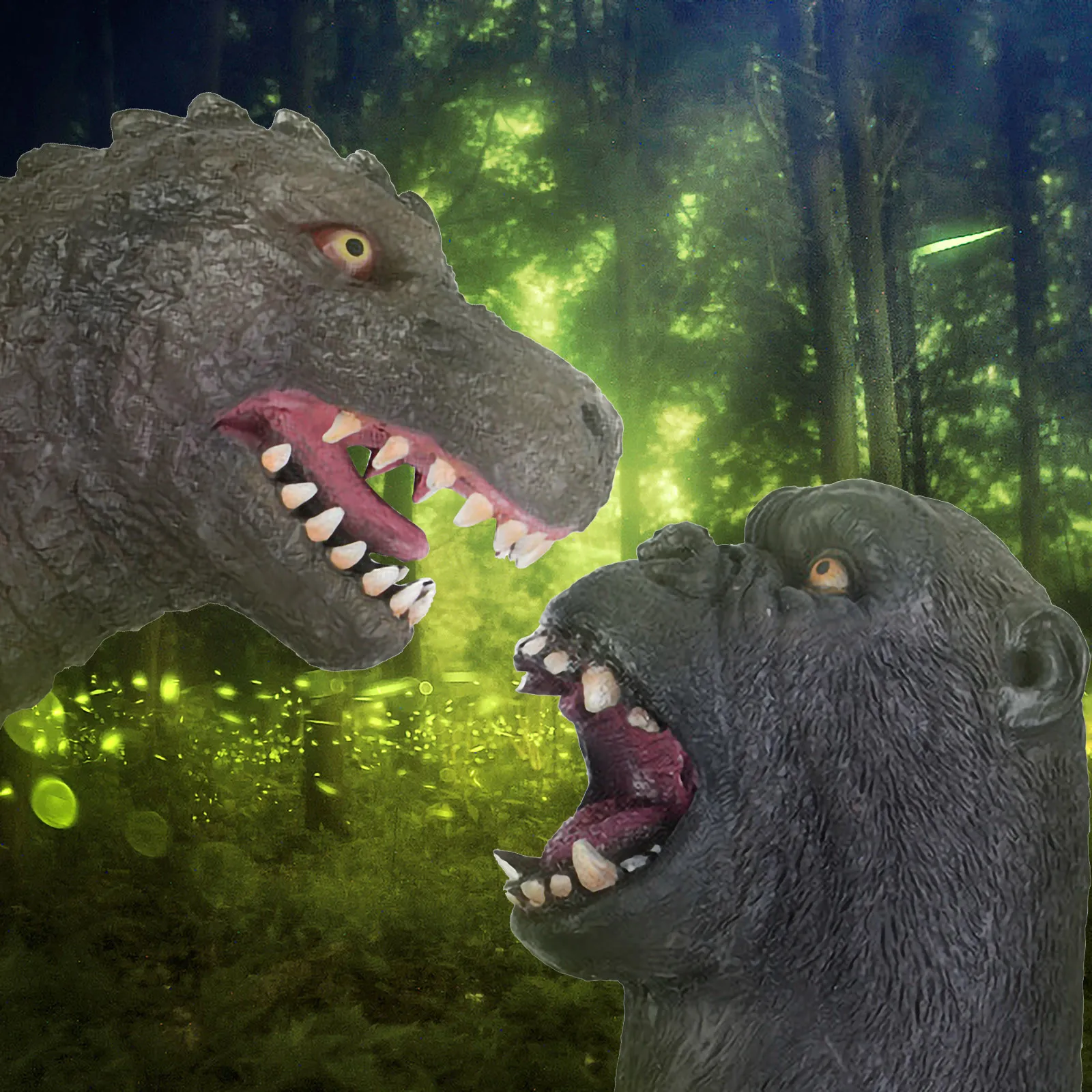 Орангутан против ящерицы ручная кукла монстр животное мягкая имитация резиновая