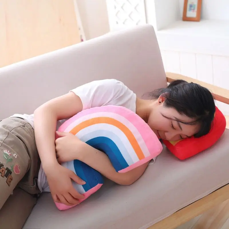 

Kids Rainbow U Shape Pillow Neck Cushion Head Support Sleeping Plush Toy Children Room Decoration