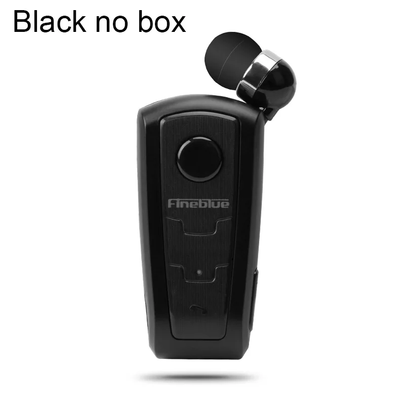 Black NO box Настоящие Fineblue F910 Беспроводная bluetooth-гарнитура в ухо Вибрационный оповещение о ношении клип наушник Hands-Free для смартфонов - Цвет: Black NO box