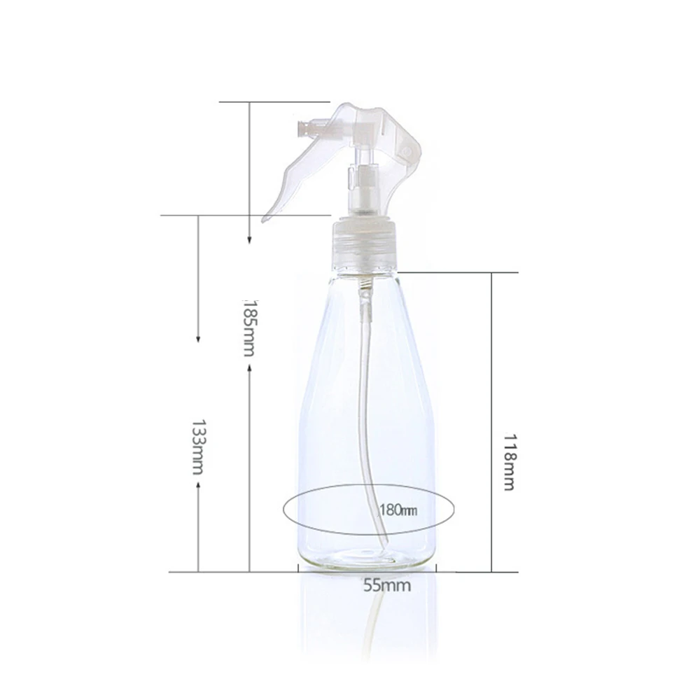 

3PCS Portable 200ML Plastic Spray Bottle Transparent Makeup Moisture Atomizer Pot Fine Mist Sprayer Bottles Hair Gardern Tool