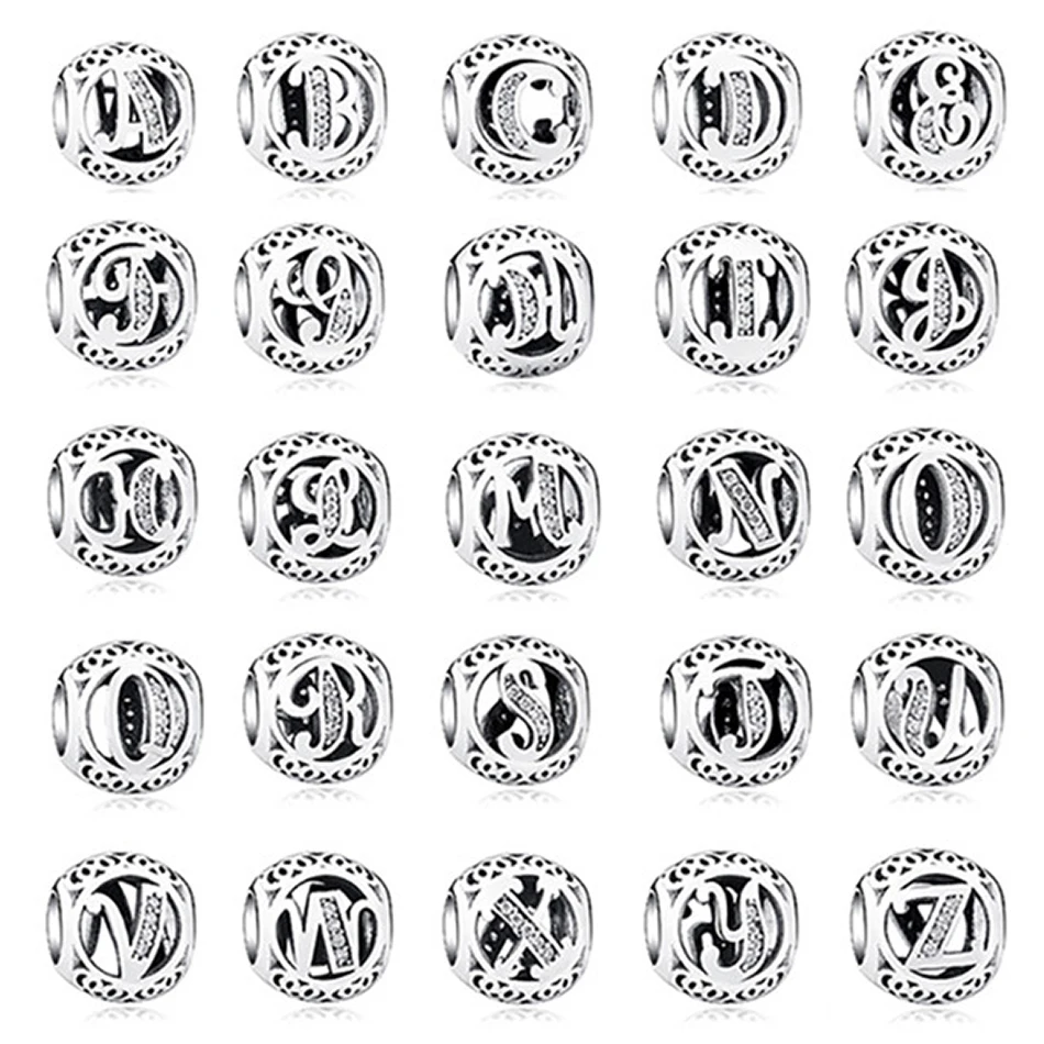 

Оптовая продажа; 5 штук в партии 925 стерлингового серебра, модные, с надписями, с украшением в виде кристаллов шарик шарма Подходит оригиналь...