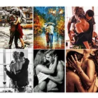 VA-0046 картина по номерам Романтическая любовь сделай сам для влюбленных поцелуи Обнимание картина маслом по номерам домашний декор уникальный подарок