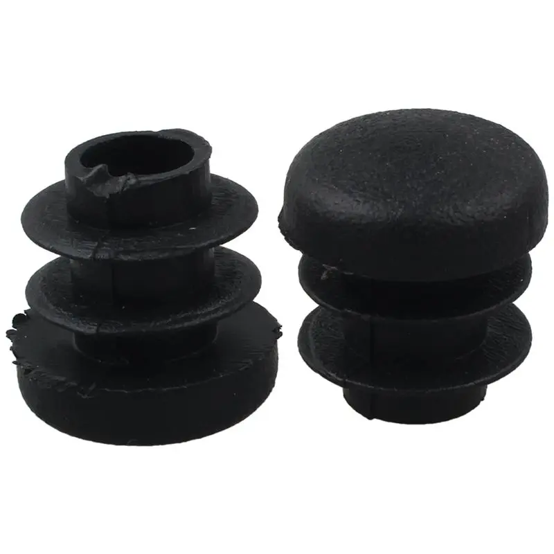 

Black Plastic 14mm Diameter Blanking End Caps Round Tube Insert 10 Pcs