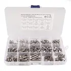 350 шт.лот M4M5 304 Шестигранная головка с шестигранной головкой, винты с шестигранной головкой, гайки и шайбы, набор винтов с шестигранным ключом