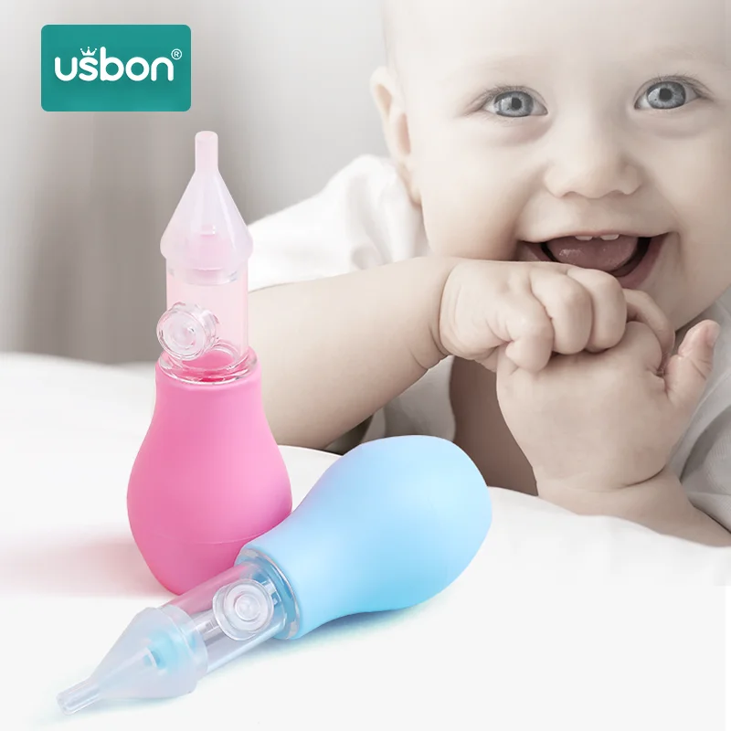 Силиконовый аспиратор для носа новорожденных детский пылесос соска младенцев