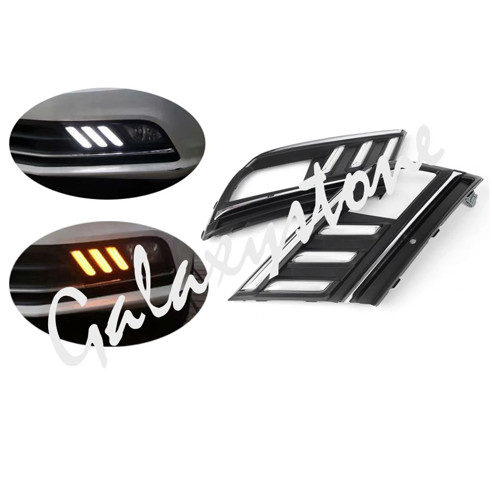 Светодиодный налобный фонарь DRL дневные ходовые огни с указателем поворота