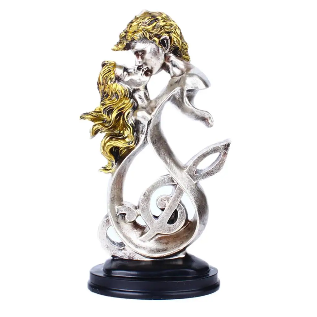 

Фигурка «целующиеся пары», декоративная статуя из смолы для настольной полки, винный шкаф