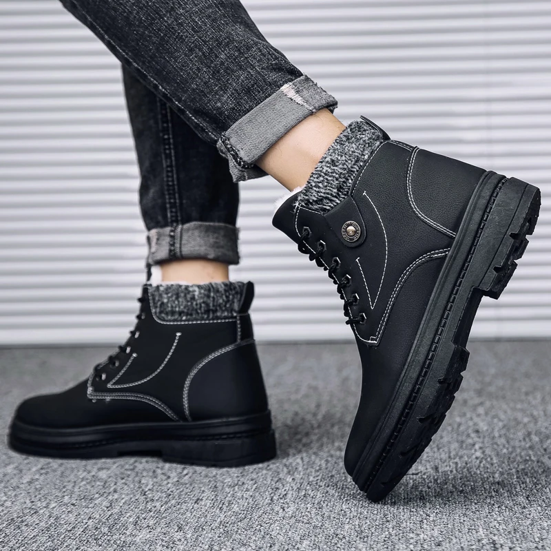 

Zapatos Casuales Sports Casual Shoes Fashion Men Leather Boots Cowboy Botas Men's Mens Hot Sale Breathable