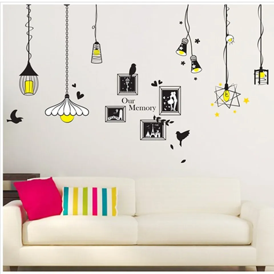 Проволочная рамка люстры фото наклейки на стену в раме самоклеющиеся съемные