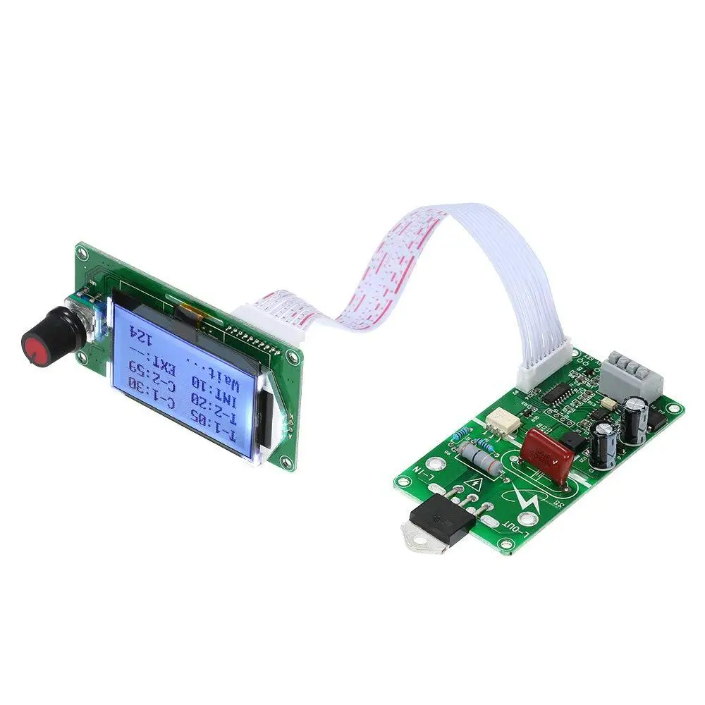 100A 40A lcd display Digital Double Pulse Encoder Spot Welder Welding Machine Transformer Controller Board Time Control Aokin | Компьютеры