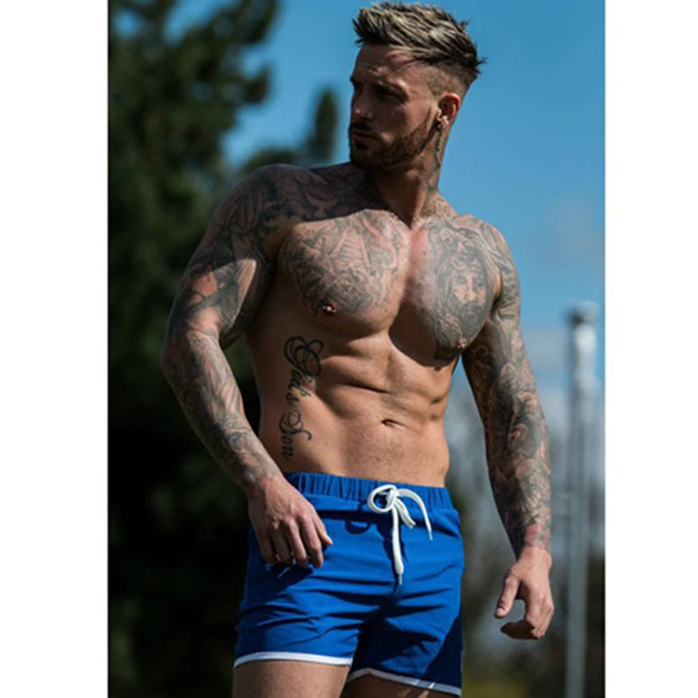 New UK Men's Casual Swimming Pants Gym Fitness Jogging Running Sports Wear Shorts Trousers
