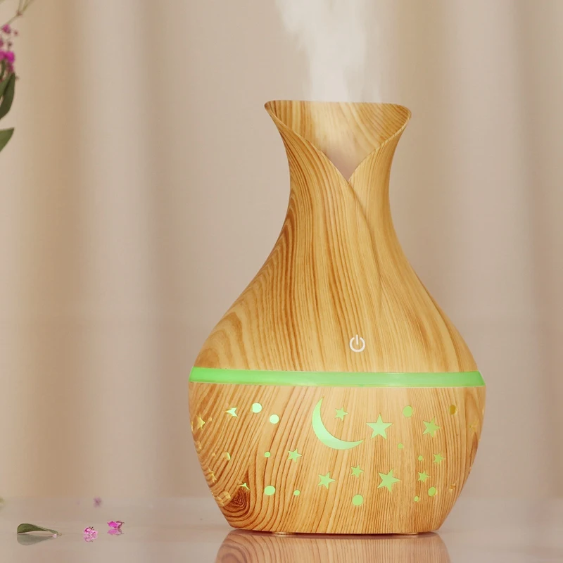 

USB Air Humidifier Essential Oil Diffuser Ultrasonic Household Aroma Diffuser Aromatherapy Mist Maker with Color Light