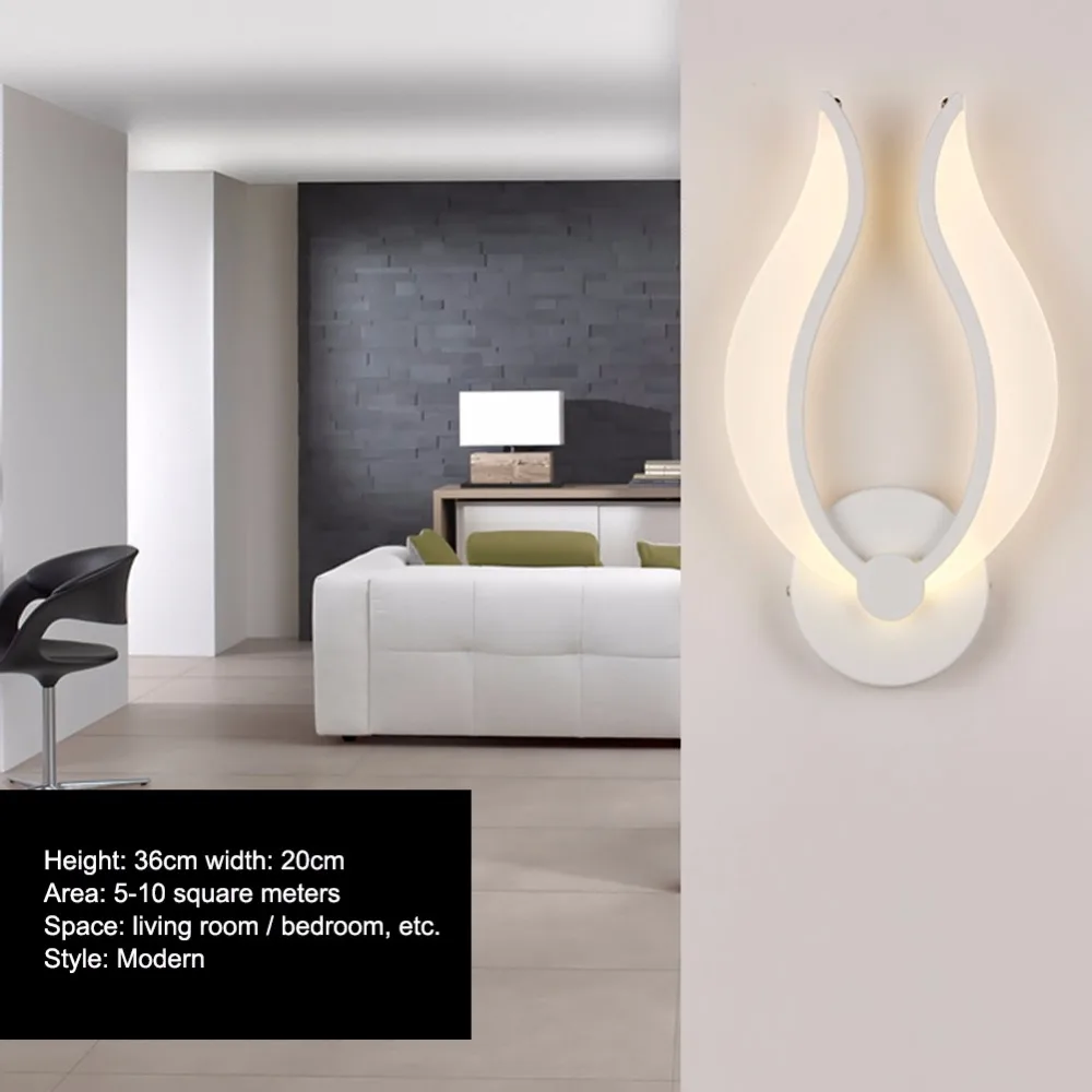 Современный настенный светильник комнатное бра акриловое освещение для