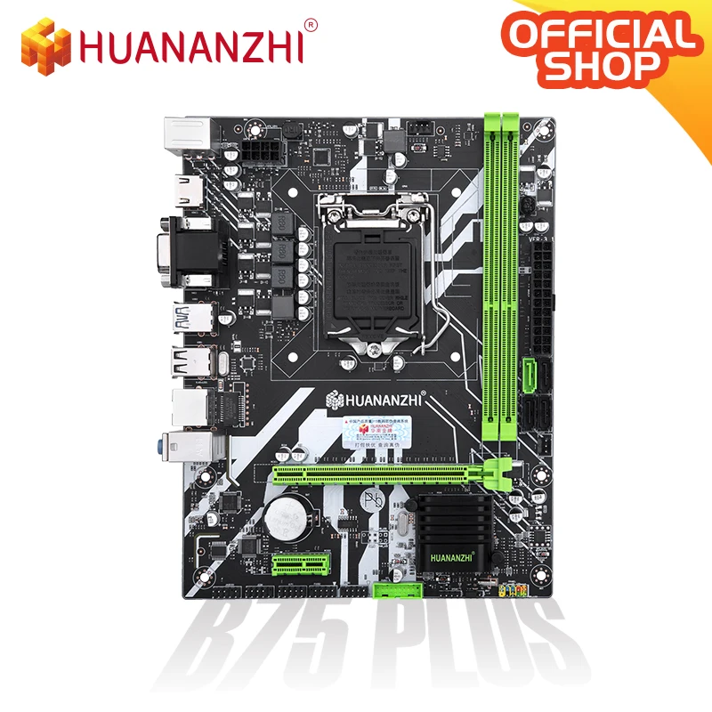 HUANANZHI B75 плюс материнская плата M ATX для Intel LGA 1155 i3 i5 i7 E3 DDR3 1600 МГц 16 Гб SATA3.0 USB3.0 PCI E VGA