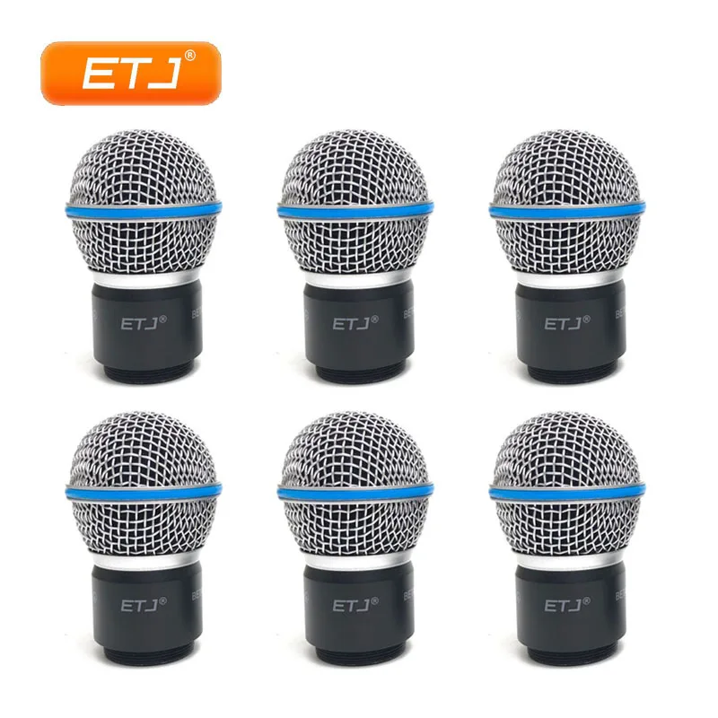 ETJ Beta58 Beta58A картридж решетка шаровая Головка Беспроводной UHF микрофонная капсула