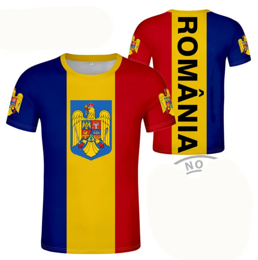 

ROMANIA t shirt diy free custom made name number rom T-Shirt nation flag ro romana romanian country college print photo clothing