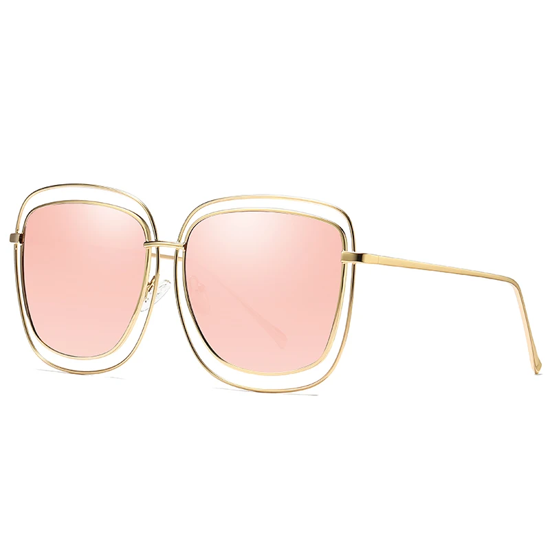 Новые женские модные поляризационные солнцезащитные очки личности большая