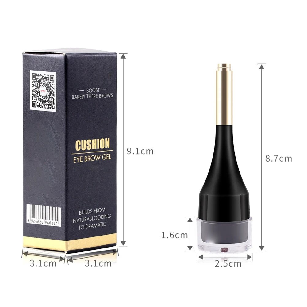 

4 Color Eyebrow Cream Enhancers Long-lasting Waterproof Air-cushion Dye Eye Brows Gel Brown Tinted Liquid Eyebrows Tint Makeup