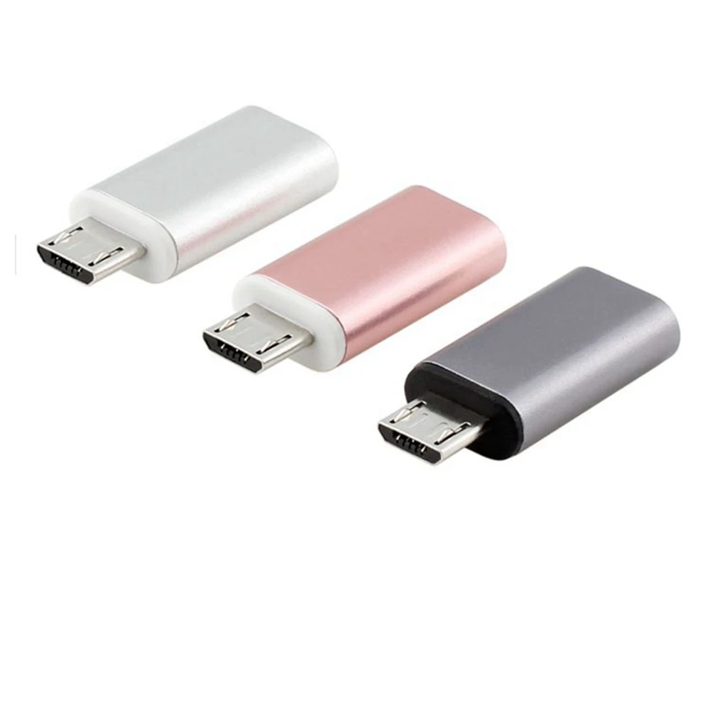 Высокое качество розовое золото металл USB 3 1 Тип C женский Micro 2 0 Мужской адаптер