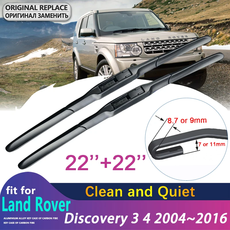 

for Land Rover Discovery 3 4 2004~2016 LR3 LR4 L319 Front Windshield Wipers Car Wiper Blades Car Accessories 2005 2006 2014 2015