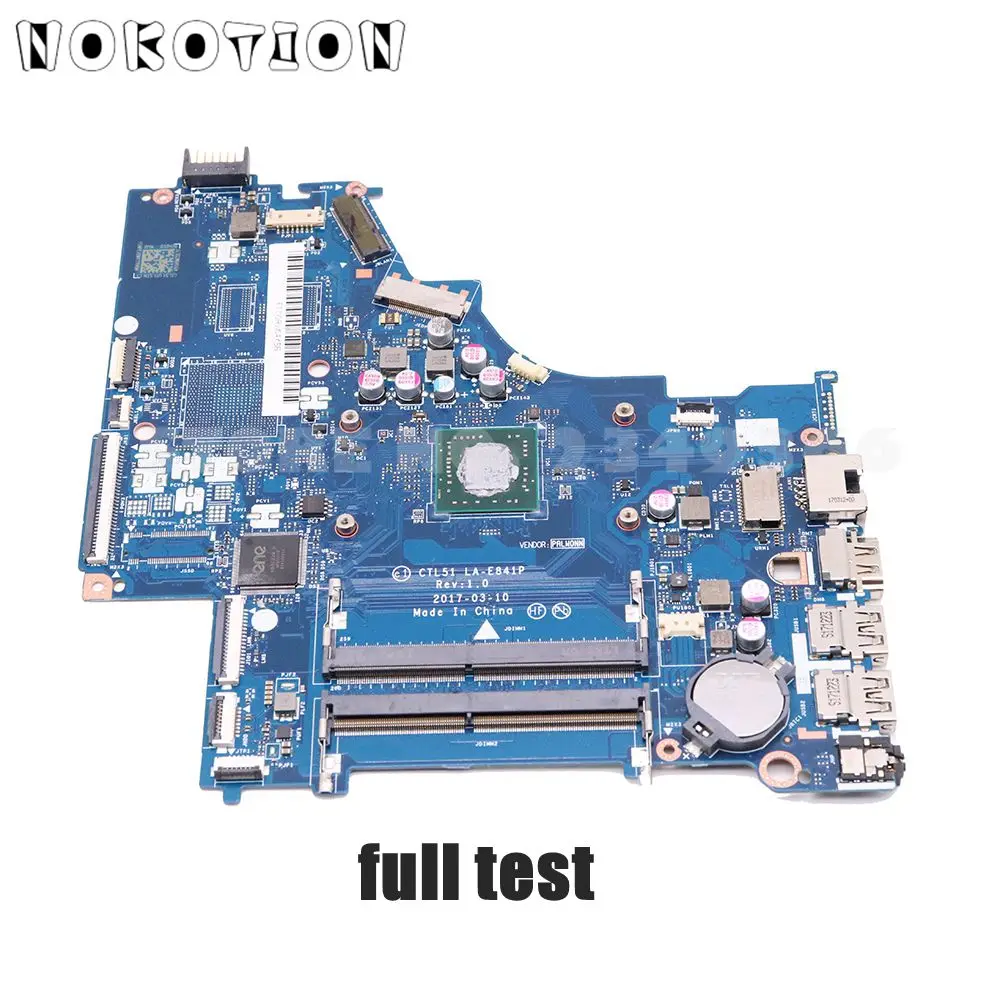 NOKOTION CTL51/53 LA-E841P материнская плата для hp 15-BW 15-BW080NR материнская плата для ноутбука DDR4 с процессором